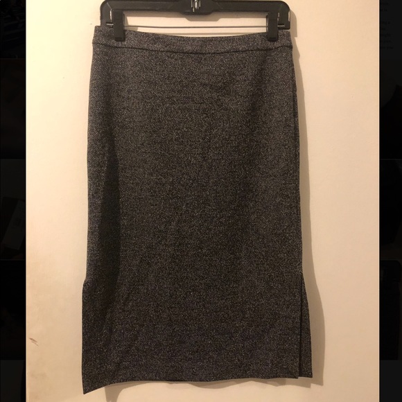 Ann Taylor Grey tweed Pencil Skirt - Picture 2 of 5